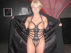 Mature wife dressed in sexy lingerie and crashed the neighbour's swinger sex party