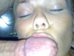 WifeBucket Pics | Drunk amateur wife gets slapped with a cock on the slutty face