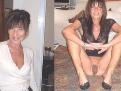 WifeBucket Pics | Dressed-undressed pics of mature wife with hairy pussy