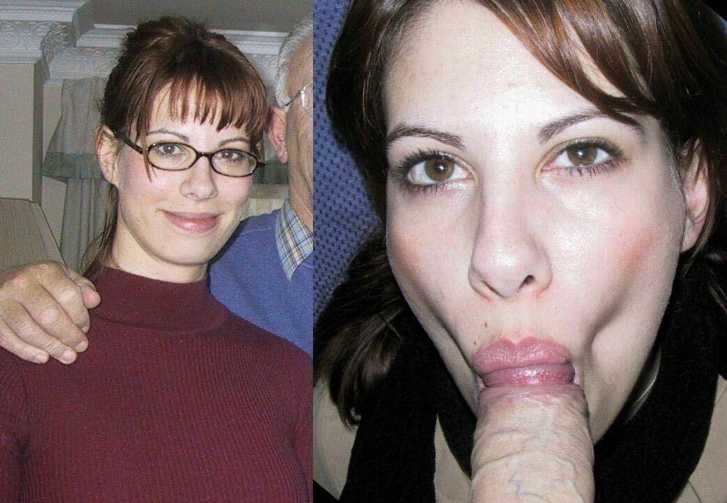 WifeBucket Before-after blowjob pics with hot wives