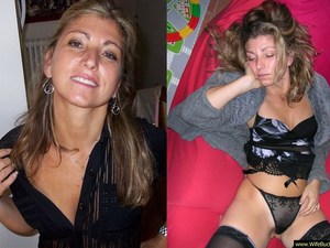 Have you ever undressed a hot MILF with your eyes? Ever wondered how she looks under the regular clothes? Of course you did, who are we kidding? 😉 Well, WifeBucket has this cool before-after category where you can see the wife all dressed on the left and then all naked and fucked on the right! It's like having x-ray vision - only without the inevitable radiation sickness 😉 Anyway, scroll down for some previews from this dressed-undressed photo gallery and the sign up to get the rest in the member area!