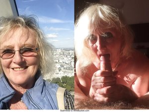 Have you ever met someone's wife or a neighbor MILF socially and wondered how she looks naked or with a cock in her? Here comes the next best thing - WifeBucket's before-after nudes category! You get to see the same wife both dressed-undressed in one photo - on the left is a pic from her Facebook and on the right - a photo from her WifeBucket profile :-P Enjoy this free before-after sex gallery and stop by our member area for the rest of the collection!