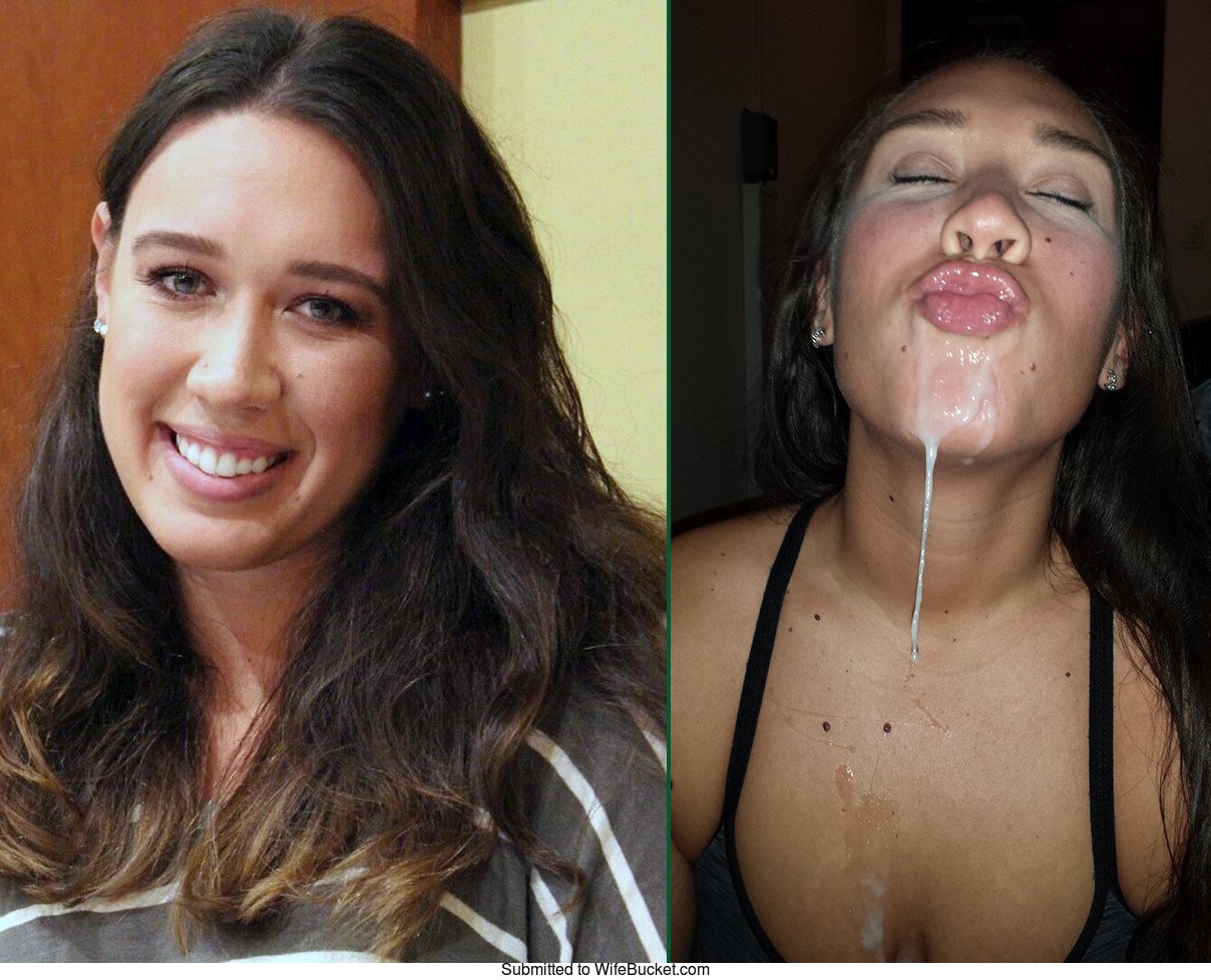 WifeBucket Dirty wives before and after the big facial! Xxx Photo
