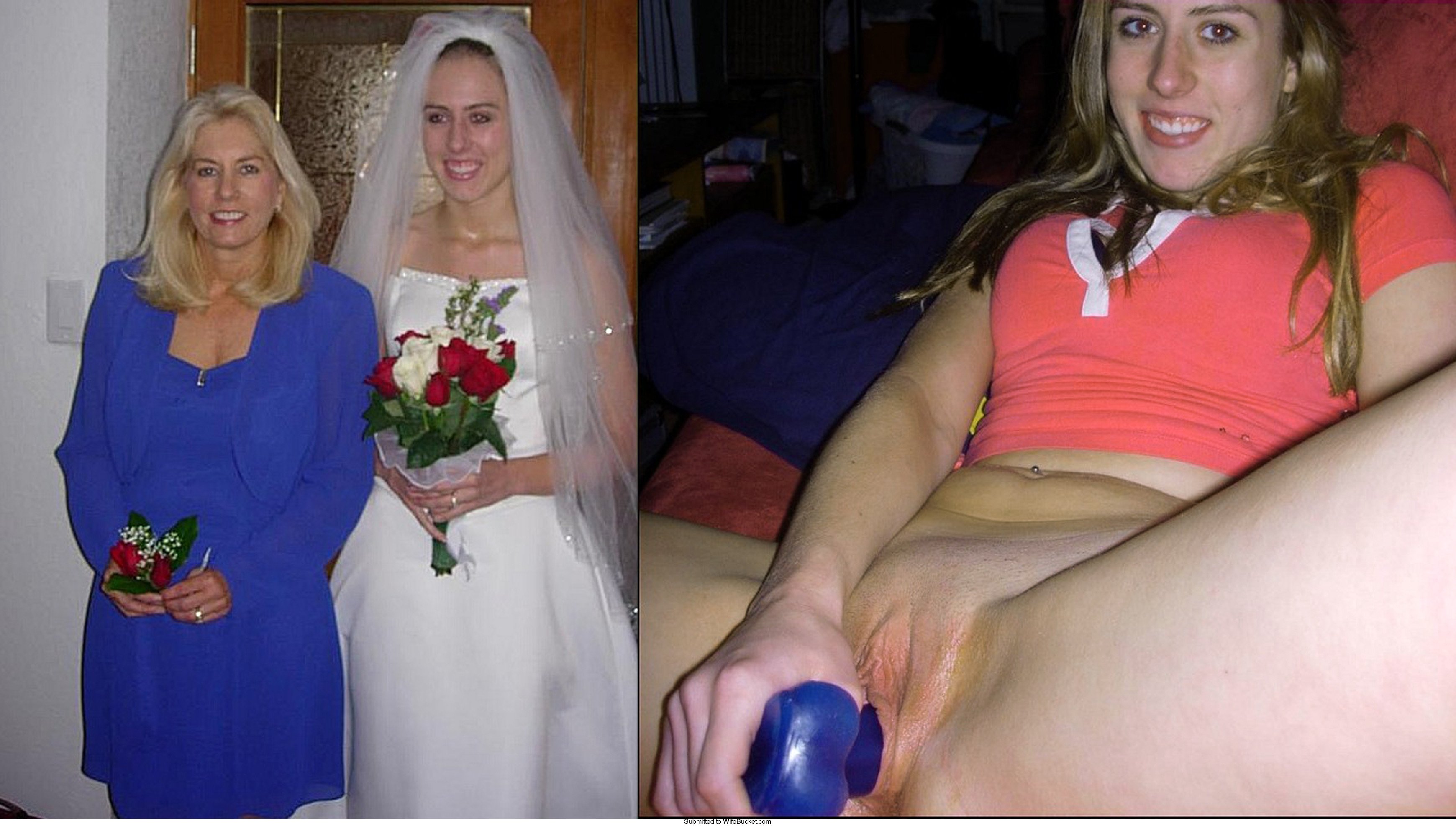 Nude wife before and after