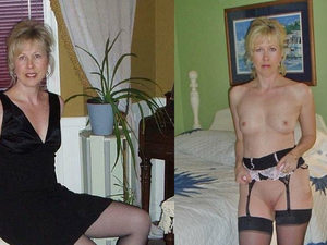 Another dressed-undressed video compilation of a sexy older wife in and out of clothing and lingerie.