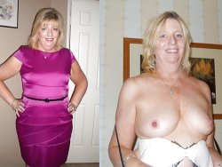 Before-after nudes and sex video of real mature wife