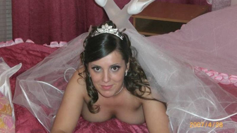 New sex video of a pretty big-tit bride