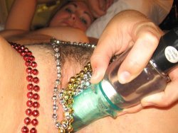 WifeBucket Pics | Her hairy pussy gets teased with a vibrator