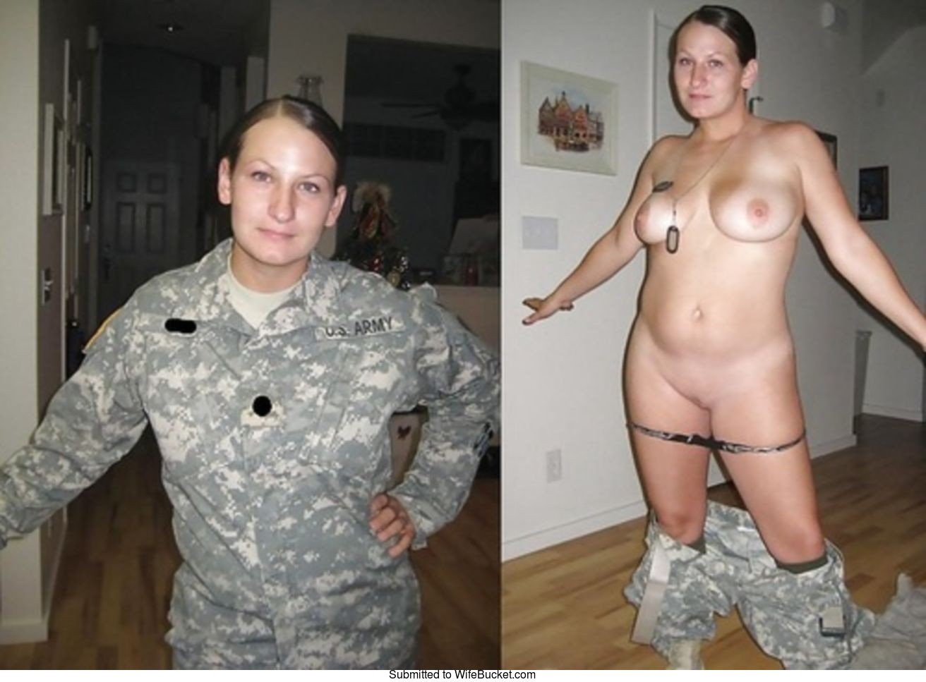 WifeBucket | Naked army women - dangerous but very hot!