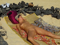 MILF sex pics from the nudist beach